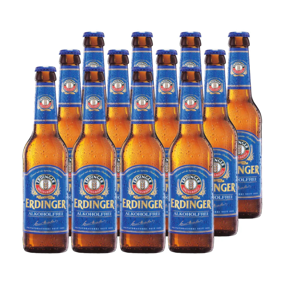 CERVEZA ERDINGER WEISBIER S/ALCOHOL 330ML x12 UNDS