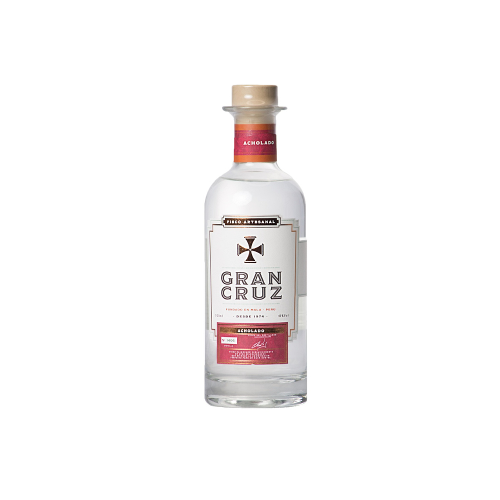 PISCO GRAN CRUZ ARTESANAL ACHOLADO 700ML